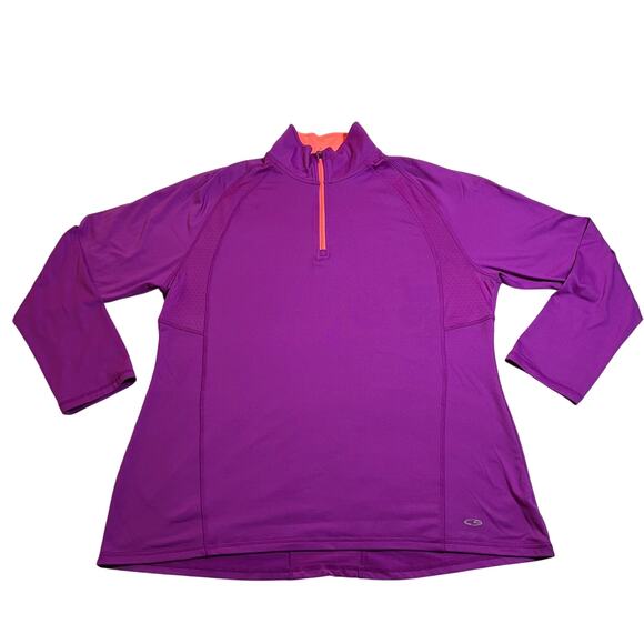 c9 by Champion Mock Neck Quarter Zip Pullover Jacket Size X-Large Workout Gym - Picture 1 of 8